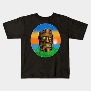 Tiki Sunset Kids T-Shirt